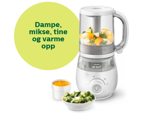 Philips Avent 4-i 1-matlagingsmaskin for sunn babymat